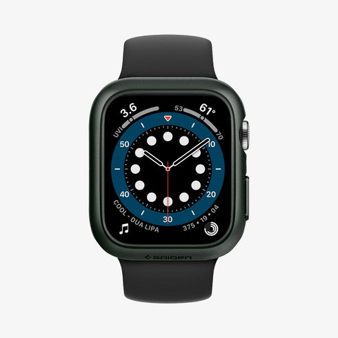 ACS05458 - Apple Watch Ultra (Apple Watch (49mm)) Case Thin Fit in black showing the front